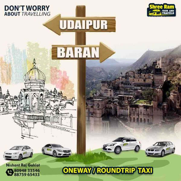 udaipur to baran taxi