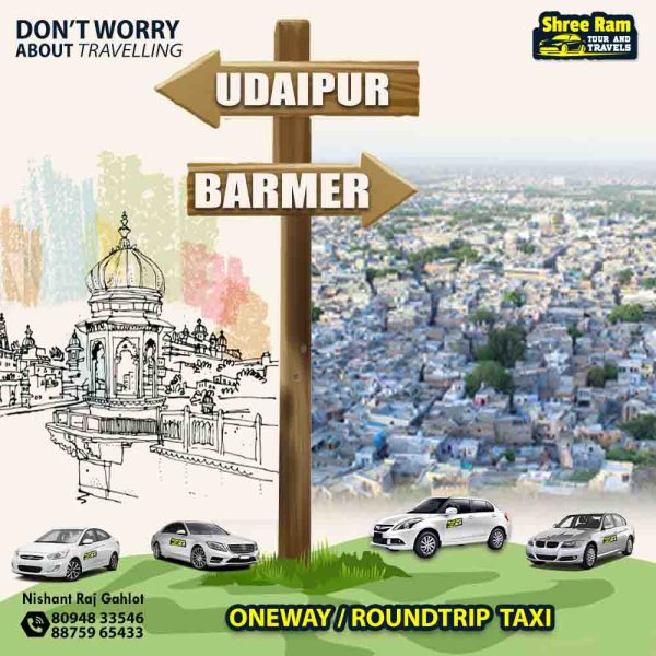 udaipur to barmer taxi