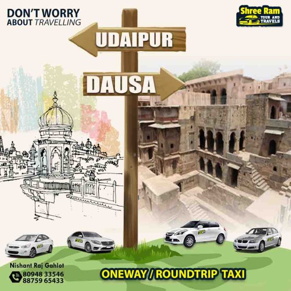 udaipur to dausa taxi