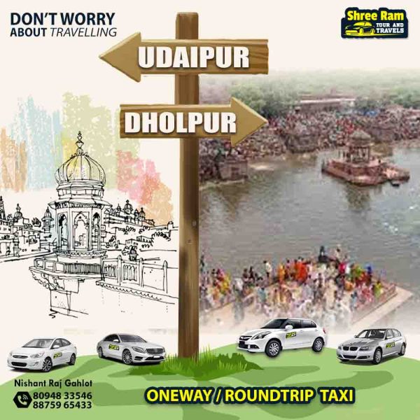 udaipur to dholpur taxi