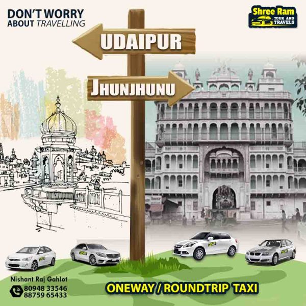 udaipur to jhunjhunu taxi