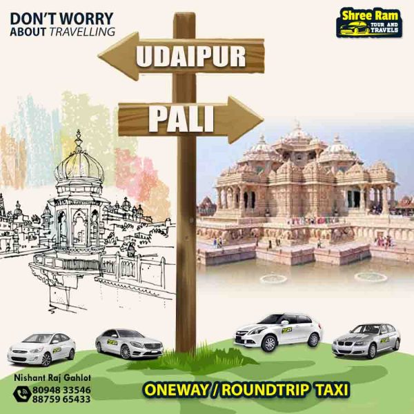 udaipur to pali taxi