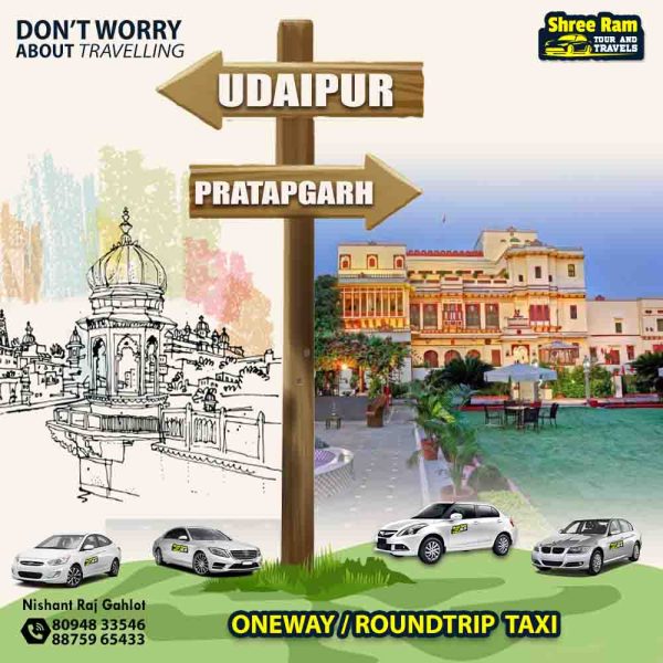 udaipur to pratapgarh taxi