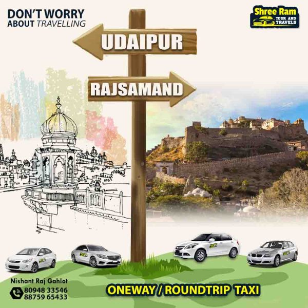 udaipur to rajsamand taxi